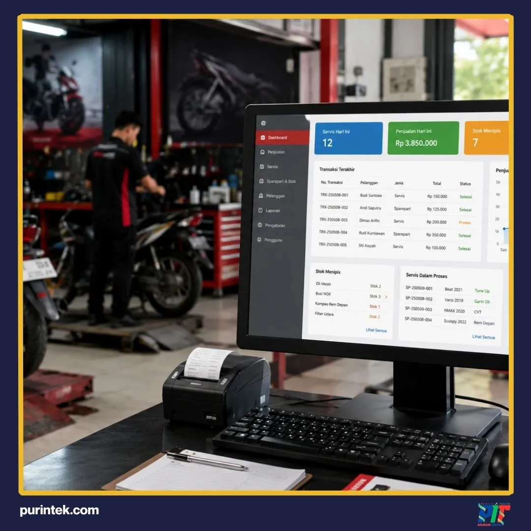Aplikasi Kasir Bengkel Motor